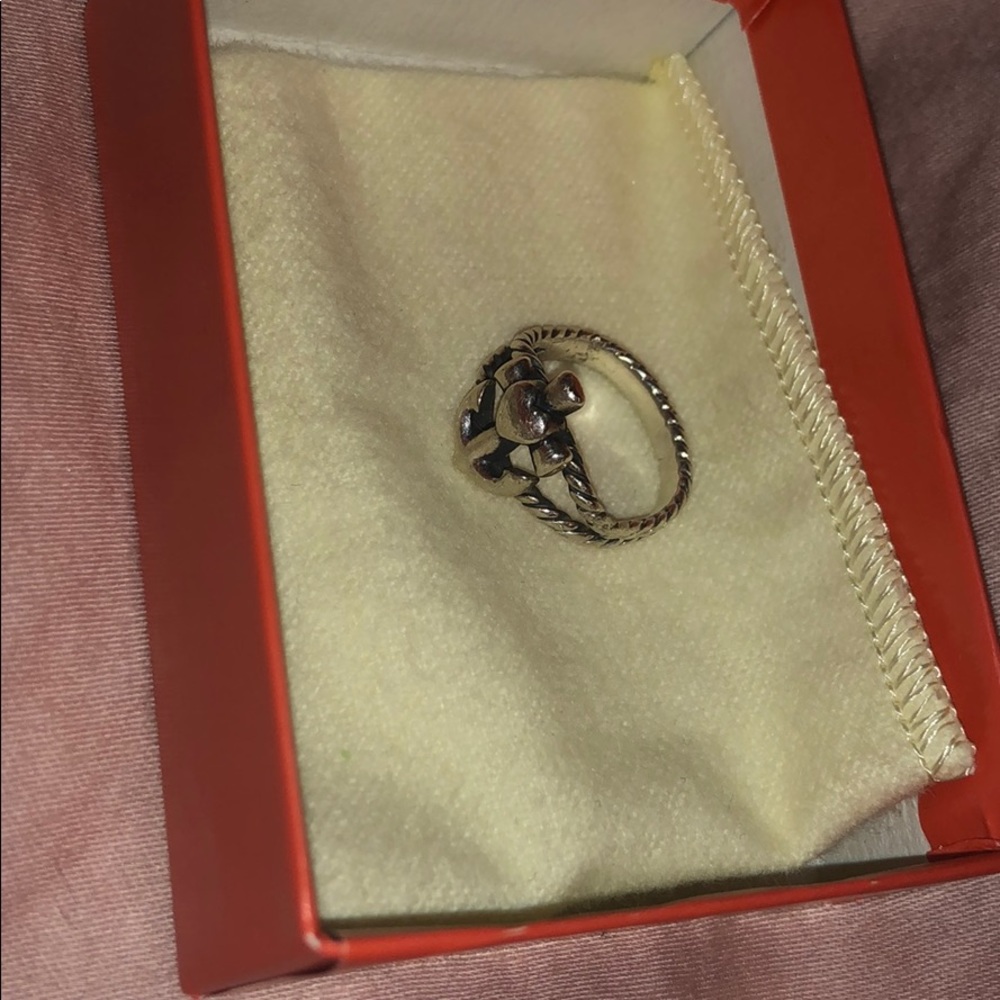 James Avery heart and anchor ring